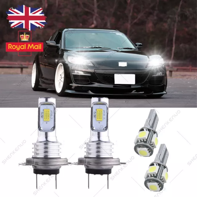 For Mazda RX8 SE17 H7 501 Super White Dip/Side LED Headlight Conversion Kit