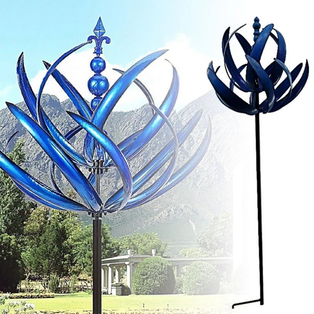 Yard Sculpture Windmills Decoration Windmill Decor Rotating Deck Wind Chime
