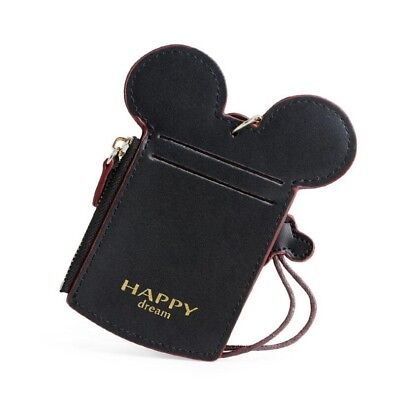 Name ID Card Holder Badge Wallet Purse Neck Lanyard for Mickey Mouse Fans