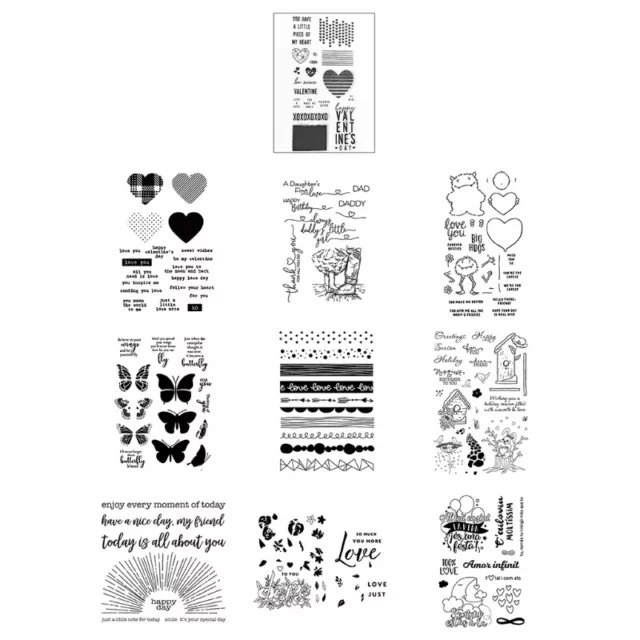 Clear Stamp Cartoon Love Transparent Silicone Stamps Seal for DIY Scrapbooking