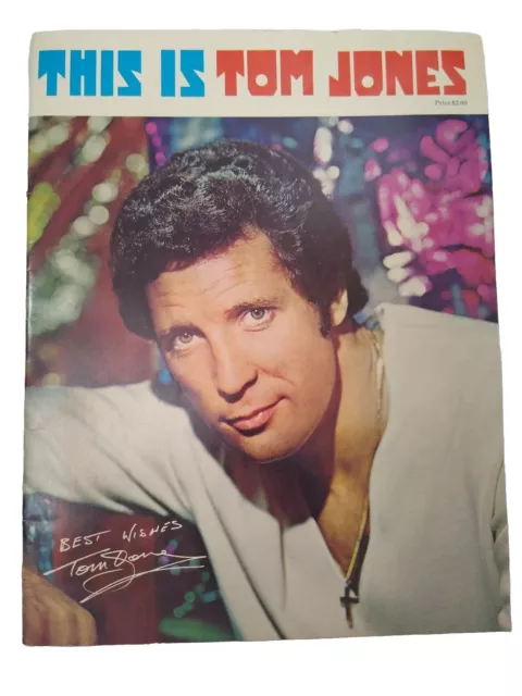 Tom Jones "This Is Tom Jones" Vtg 1970 National Concert Tour Program Complete