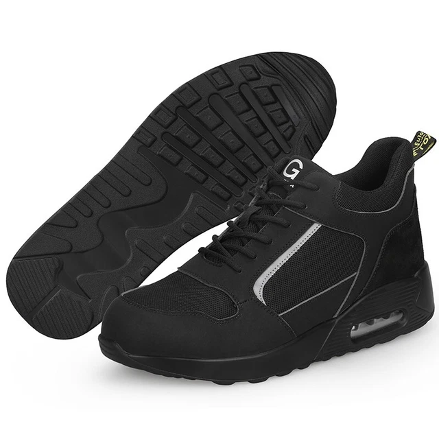 MENS SAFETY SHOES Work Trainers Womens Steel Toe Cap Lightweight Hiking ...