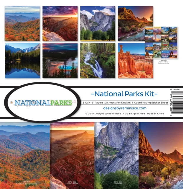 Reminisce Collection Kit 12"X12"-National Parks NPA200