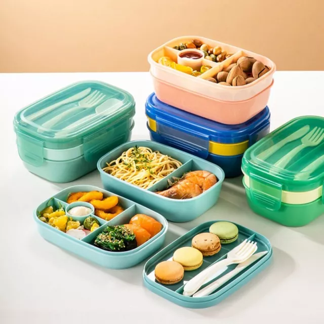BENTO BOX LUNCH Box for Adults/Student Microwave Food Containers with