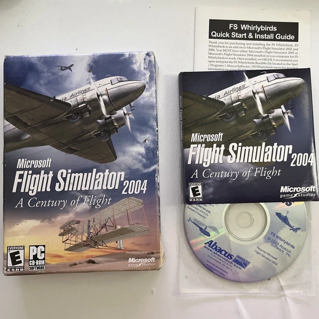 MICROSOFT FLIGHT SIMULATOR 2004 A Century of Flight + Whirlybirds PC