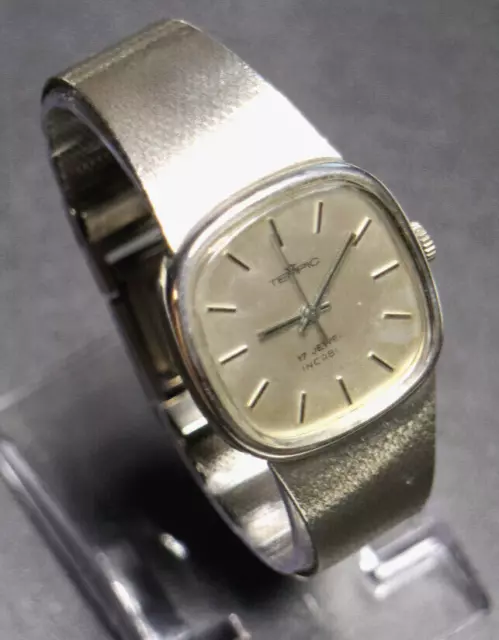 Vintage Armbanduhr - Swiss Made Handaufzug Uhrwerk - Gehäuse & Band 835er Silber