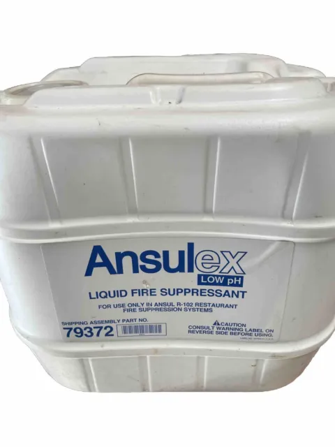 ANSULEX Liquid Fire Suppressant 3 Gallon Jug - - 79372 Opened 80% Full