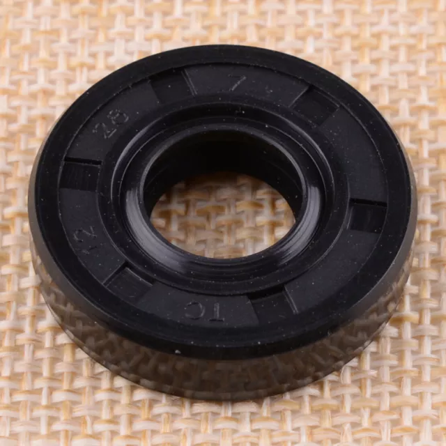 Black Replacement 12x28 x7mm Metric Rotary Shaft Double Lip Oil Seal TC Oil Seal