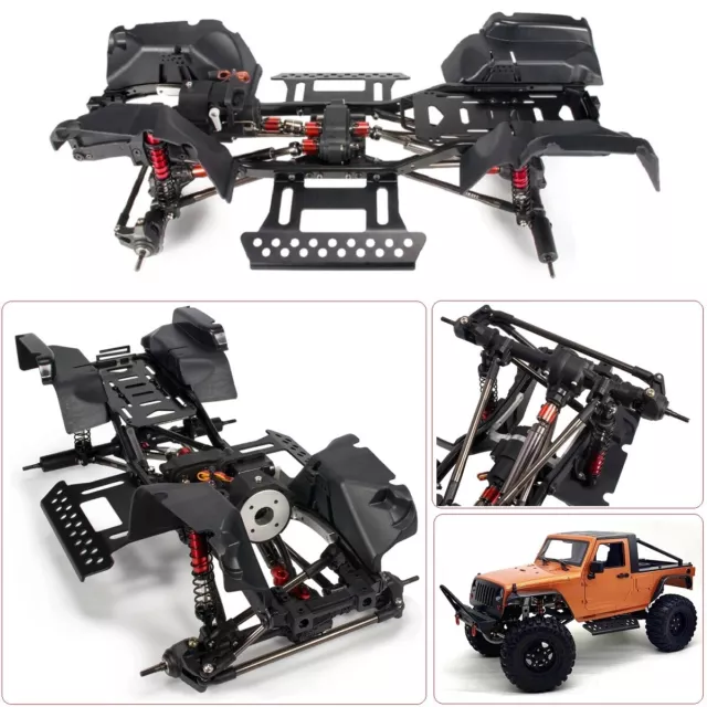 For 1/10 RC Crawler 313mm Wheelbase 2 Speed Transmission Chassis Frame kit