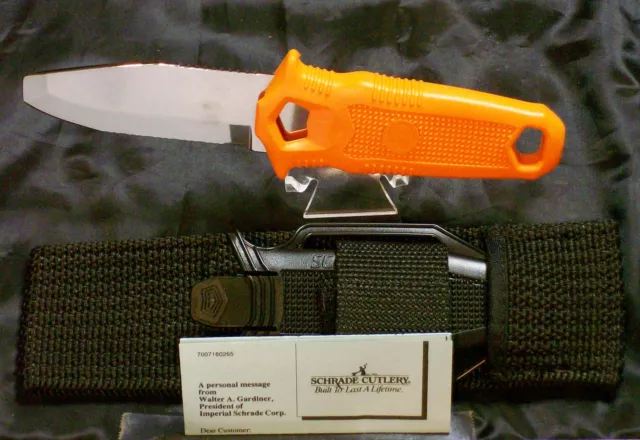 Schrade WR1O Knife Divers Water Rat Dual Edge Tool Scalloped Blade W/Packaging 3
