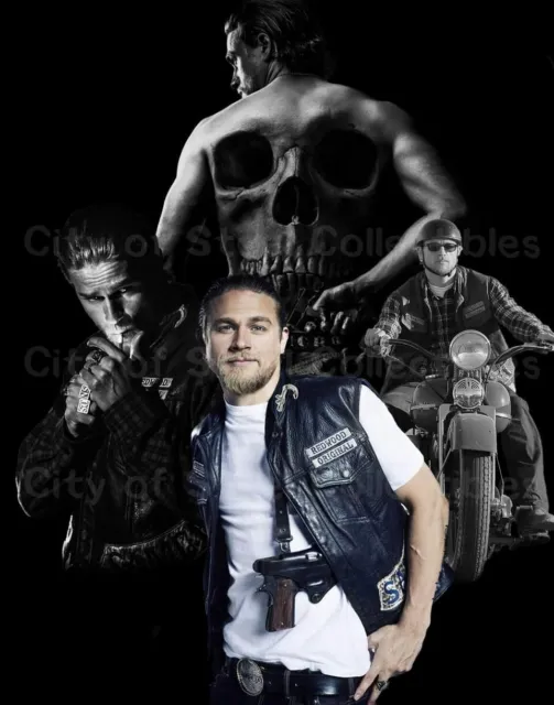 11x14 Charlie Hunnan Metalic PHOTO/ with toploader Sons of Anarchy Jax Teller