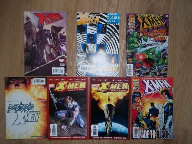 Mixed Lot of X-Men Comics The End Poptopia Hidden Years Die by The sword Marvel