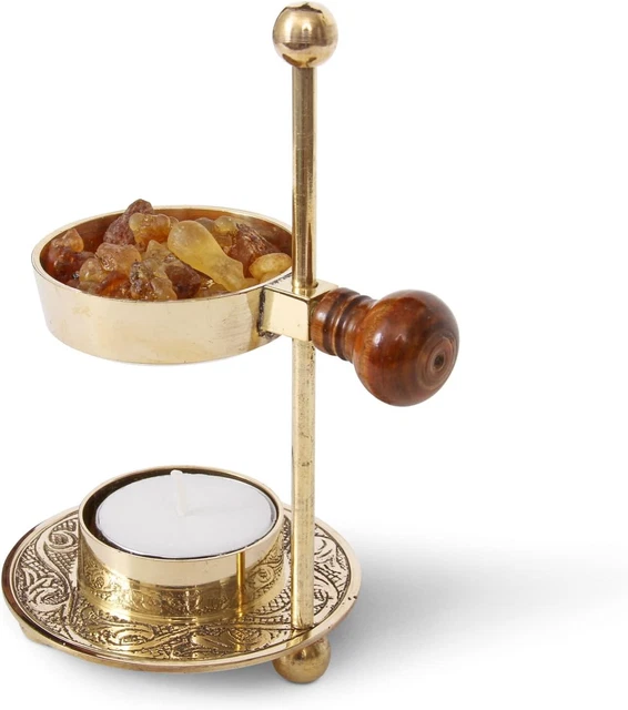 INCENSE BURNER INCENSE Holder Candle Or Charcoal Resin Heated For 