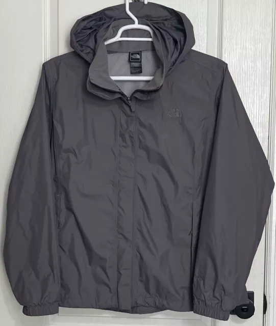 The North Face Venture 2 Waterproof Dryvent Hooded Rain Jacket Women’s 2XL Gray