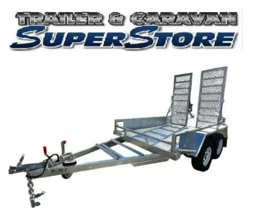 8x5 tandem galvanised Plant Trailer 2800KG | Electric Brakes