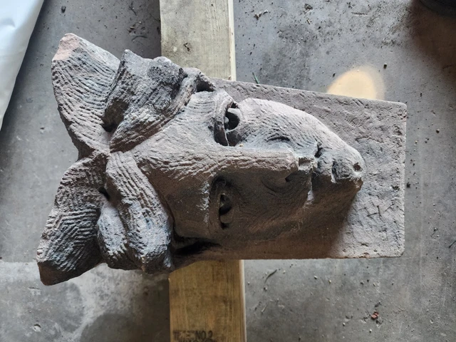 Antique  Heads Wall Mounted  Stone