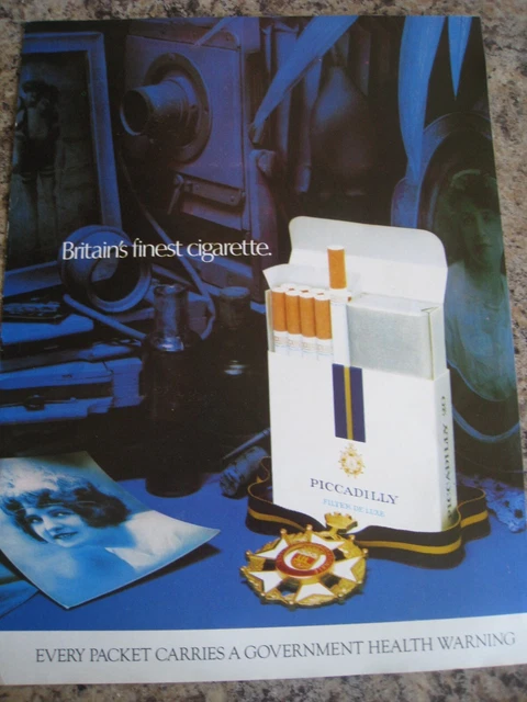 1962 PICCADILLY FILTER De luxe Cigarettes Ad - News of particular interest  $19.99