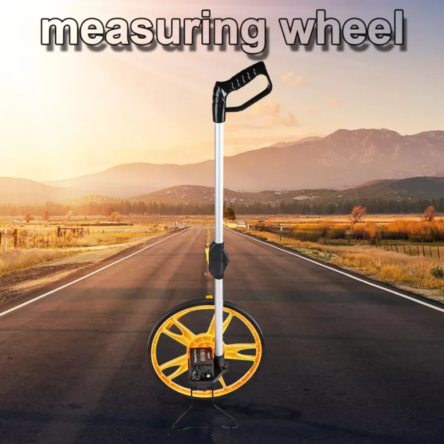 Foldable Distance Measuring Wheel with Stand Bag Surveyors Builders Road Land