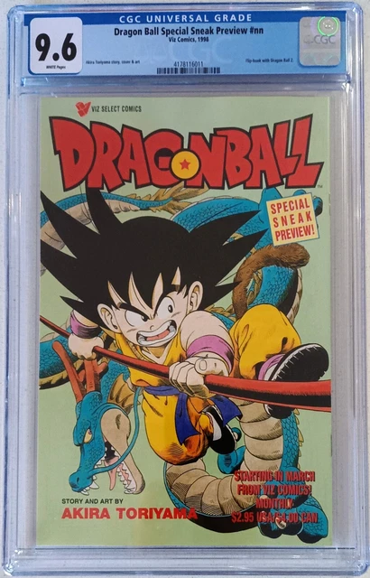 Dragon Ball Special Sneak Preview | CGC 9.6 | NM+ | Predates Z #1 | Viz 1998