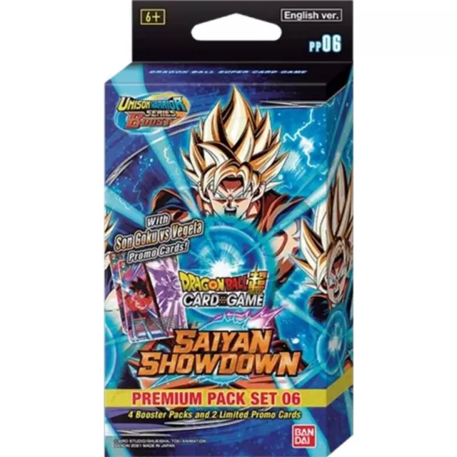 DRAGONBALL SUPER TCG Premium Pack SAIYAN SHOWDOWN PP06 ENGLISH