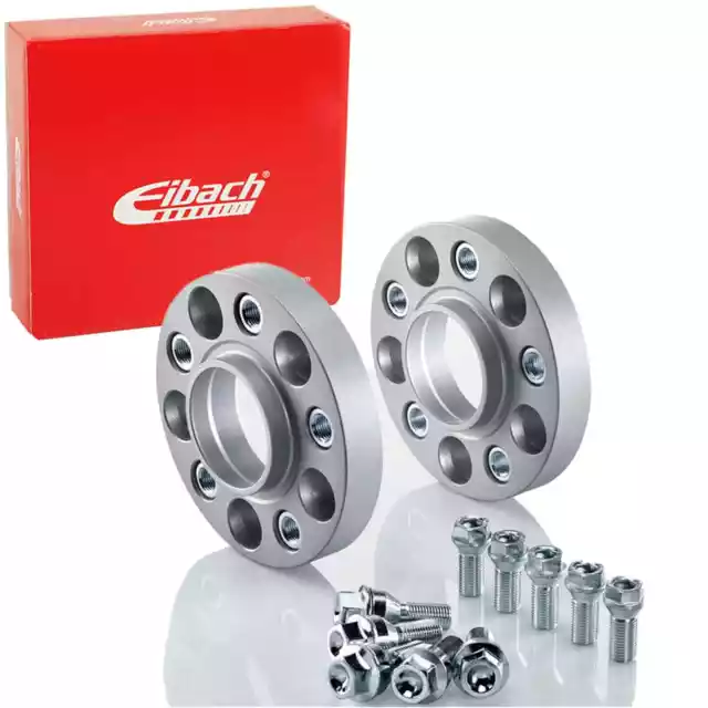 EIBACH PRO-SPACER 60mm SPURVERBREITERUNG SILBER 2x30mm SPURPLATTEN LK:5x108mm