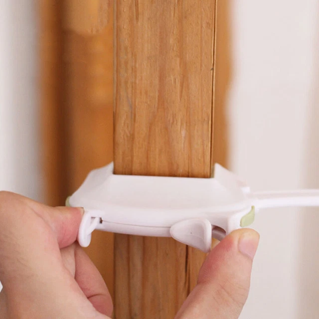 Child Proof Door Lock Pinch Guard For Door Knobs Lever Handles Easy To Instal ~~