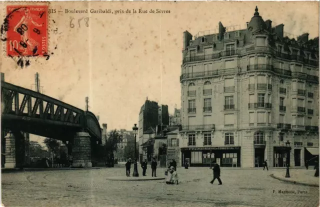 CPA PARIS 15th Boulevard Garibaldi. Taken from Rue de Sevres P. Marmuse (479960)
