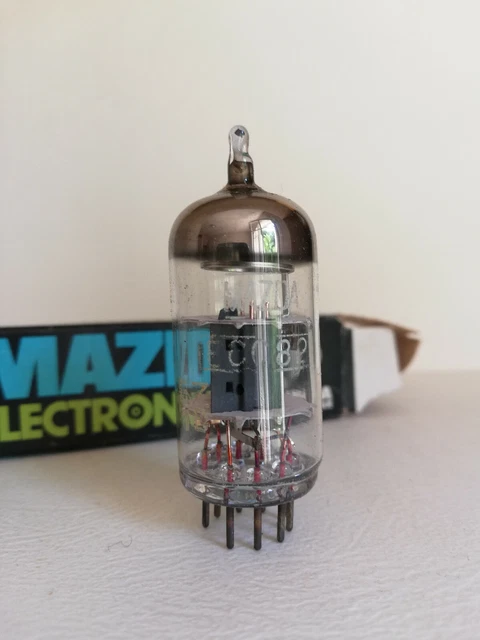 12AU7/ ECC82 SYLVANIA Label vacuum tube valve röhre, TESTED STRONG EUR 23,80 - FR