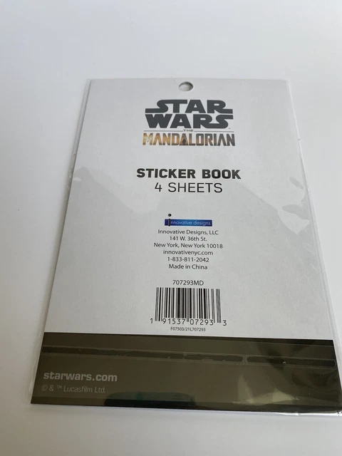 starwars sticker book 4 sheets includes puffy stickers 3