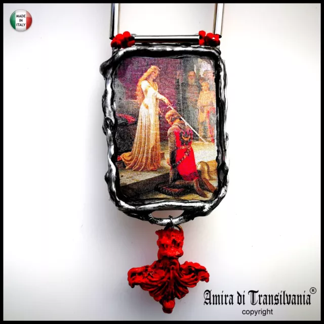 talismano templare gioiello amuleto pendente battesimo massonico massoneria raro