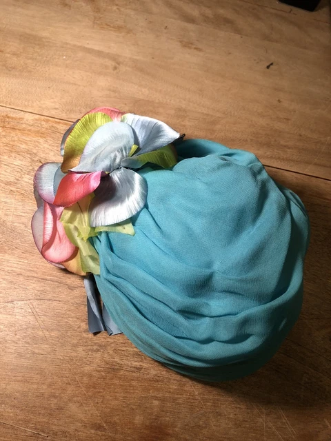 Schiller Lorielle Original Vintage Hat Women Union Made Soft Floral Flower