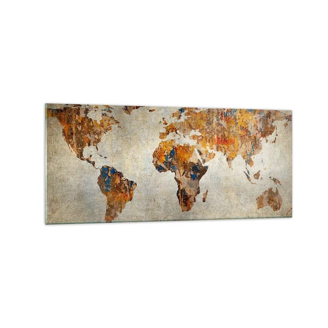 Tableau Sur Verre Île Maldives Paysage Moderne 120x50cm - Décoration Murale Panoramique Salon Chambre