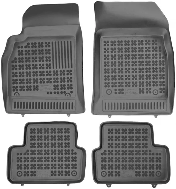 Car Mats for Chevrolet Cruze 2012-2016 Black Rubber Liners 1st & 2nd Row Set 3D