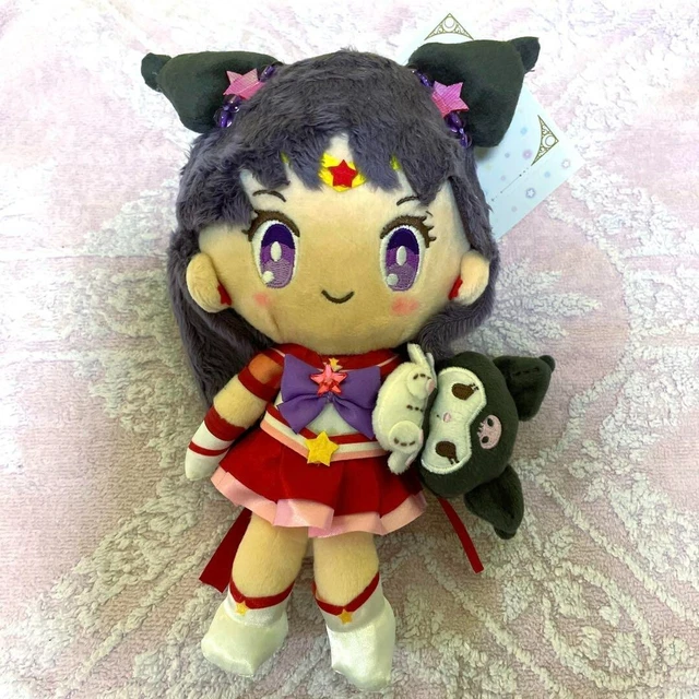 SAILOR MOON COSMOS Eternal Sailor Mars × Kuromi Plush Doll 22cm Mascot ...