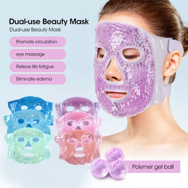 Cold Hot Compress Ice Gel Face Mask Cooling Sleep Mask Gel Ice Mask Facial Mask