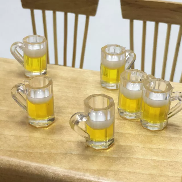20 piezas Jugar Comida Niños Tazas en Miniatura Estatuilla Plástico Taza de Cerveza Vaso de Cerveza