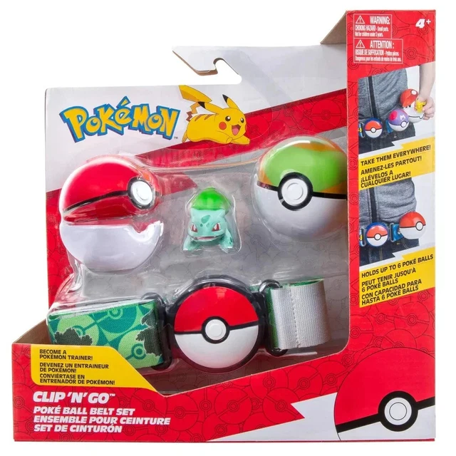 Pokemon Clip n Go Pokeball Belt Set Bulbasour