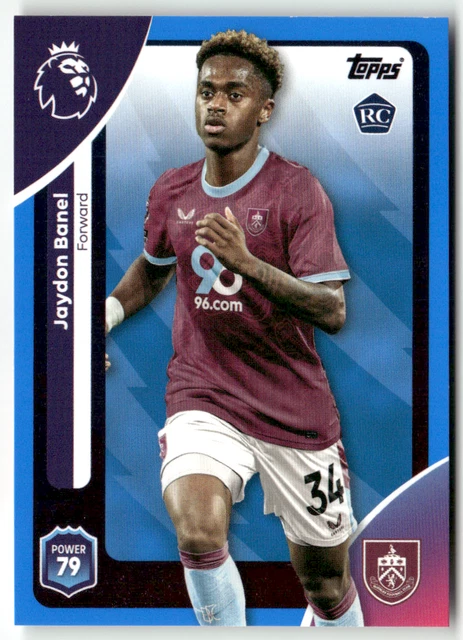 TOPPS PREMIER LEAGUE 2025-26 N° 321 Jaydon Banel Rookie Blue Parallel ...