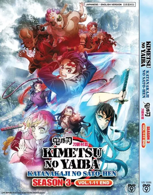 DVD Demon Slayer:Kimetsu No Yaiba Season 2 Epi.1-18 End+Mugen Train English  Dubb