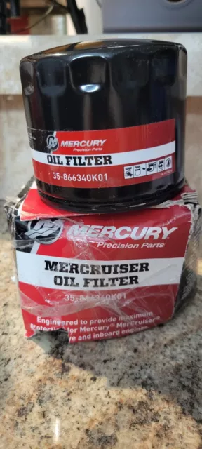 Mercury Marine Mercruiser OEM FILTER-OIL L4SC 35-866340K01 For 4 & 6 Cyl In-line