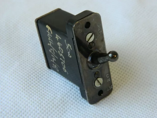 Ex RAF Aircraft Tumbler Switch Type B Ref No: 5CW/4836 [1R9B] 2