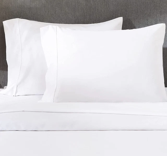 100% Cotton Pillowcases, Pillow Case Set of 2, Fits Standard & Queen Pillows, Lu