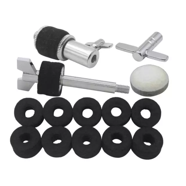 1 Set Drum Cymbal Stand Screw Tuning Key Pads for Drummer