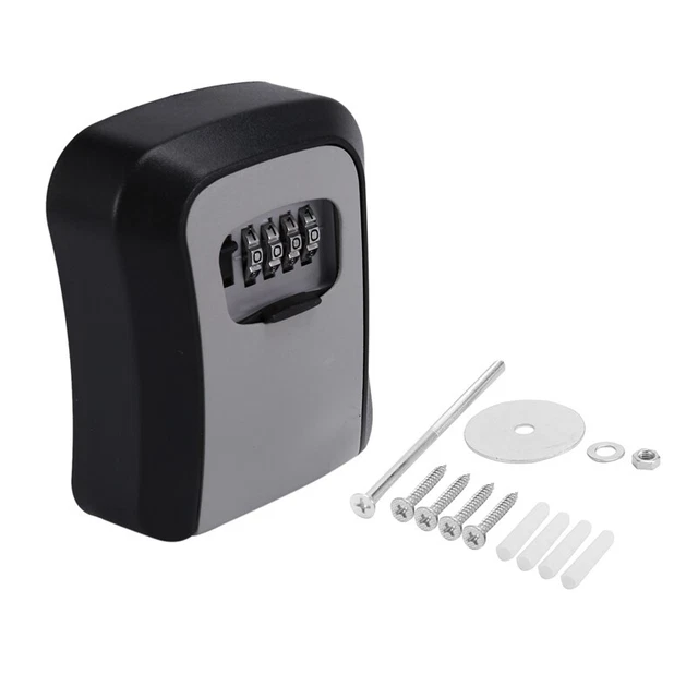 Caja de bloqueo de llaves caja de llaves resistente a la intemperie combinación de 4 dígitos llavero M4Z3