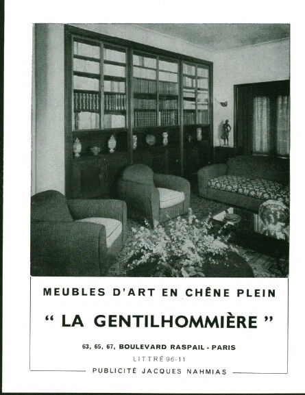 Publicité Ancienne Originale Mercier Frères - 1921 - Ameublement - France - 28x19 Cm