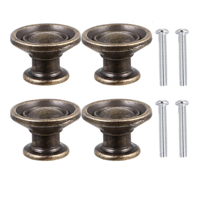 4 Pcs Wardrobe Door Knob Handle Vintage Drawer Pulls Dressing Table