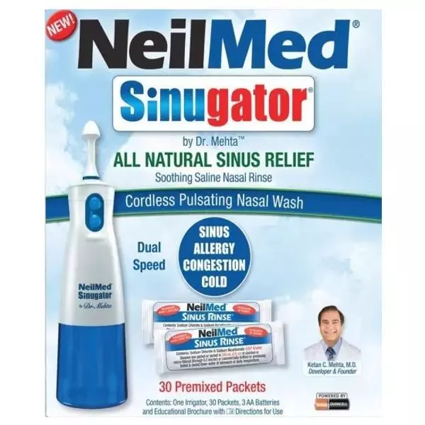 Neilmed Sinugator Cordless Pulsating Nasal Wash