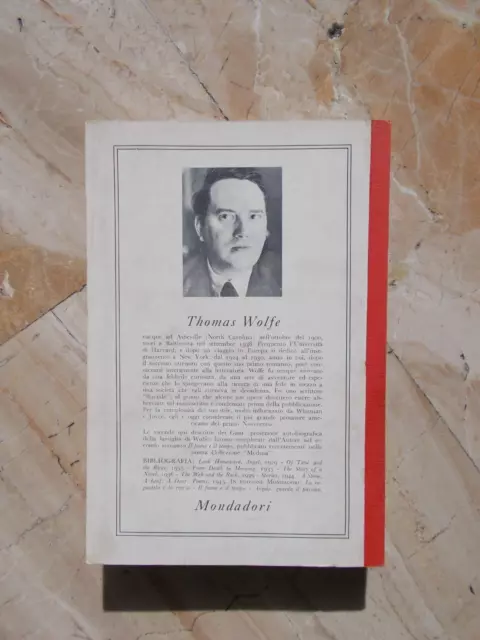 Thomas Wolfe Angelo guarda il passato ed. Mondadori il bosco 1958 3