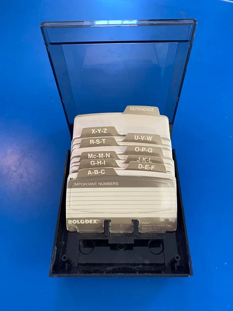 Rolodex S-310C Petite Card File with Blank Cards Dividers Office