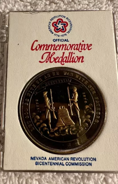 Nevada 1976 Commemorative Medallion Nevada American Revolution Bicentennial Coin